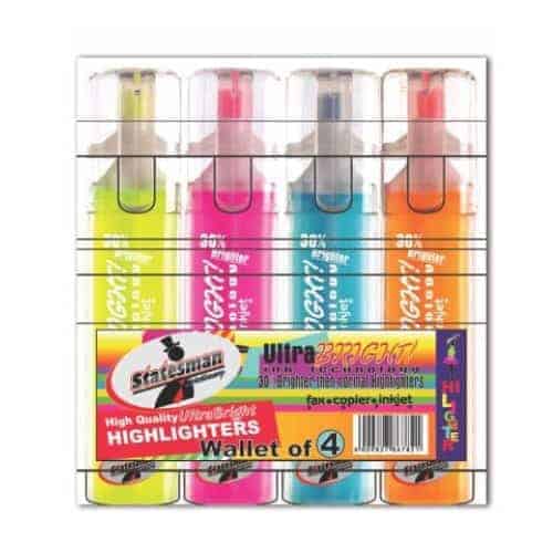 Highlighters Ultra bright 4 Pack