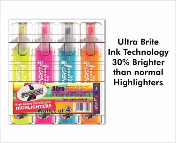 Highlighters Ultra bright 4 Pack
