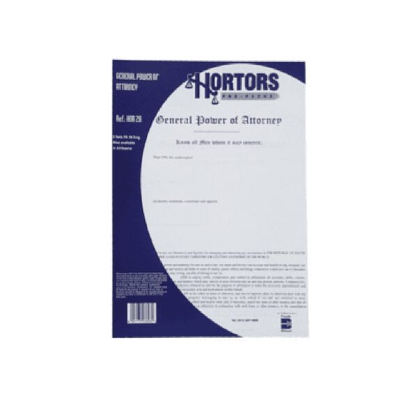 Gen Power Of Attorney Forms
