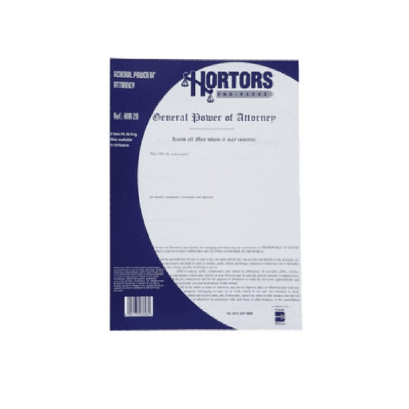 Gen Power Of Attorney Forms