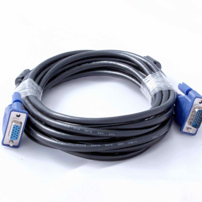 CABLE 15 PIN MALE TO FEMALE VGA 5M