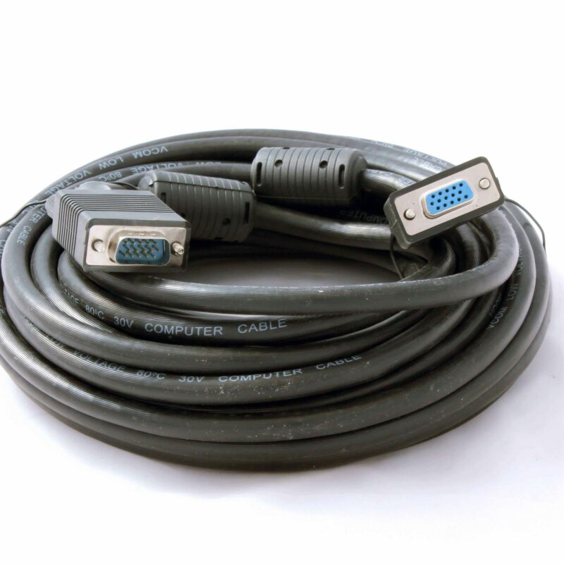 CABLE 15 PIN MALE TO FEMALE VGA 10M