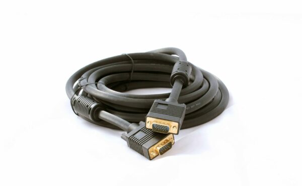 CABLE 15 PIN MALE TO MALE VGA 5M FLY LEAD