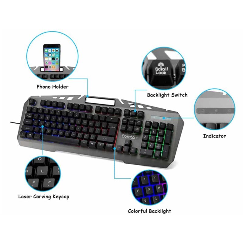 Le'stat Usb Gaming Keyboard+mouse Co