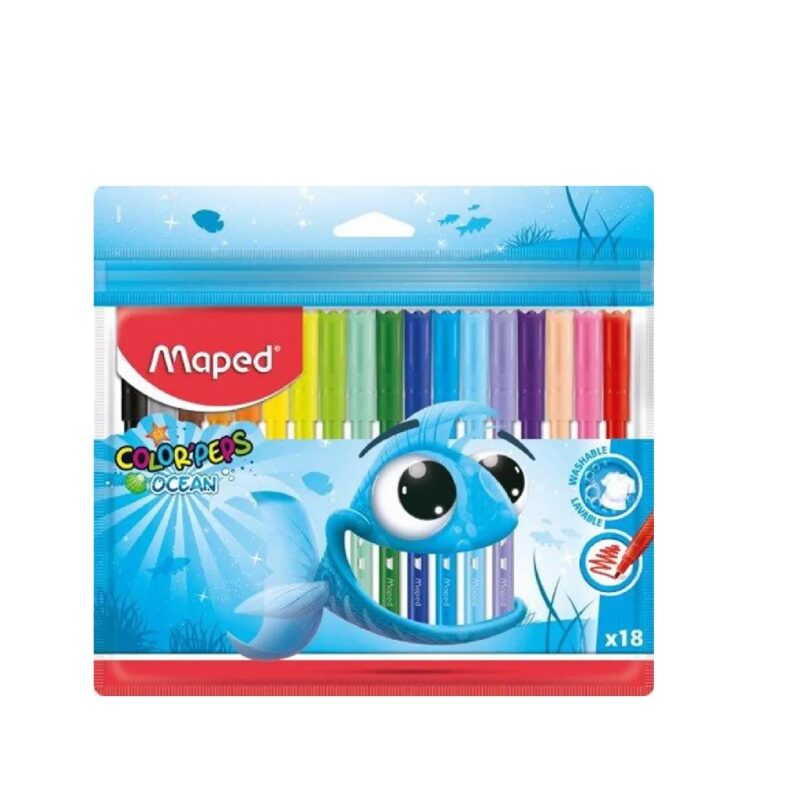 MAPED Felt Tip Color'Peps Ocean Pulse 18's