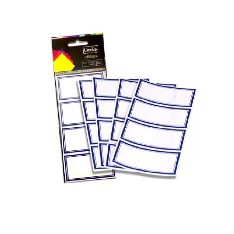 Blue Border Labels (24's EACH PK) *Croxley*