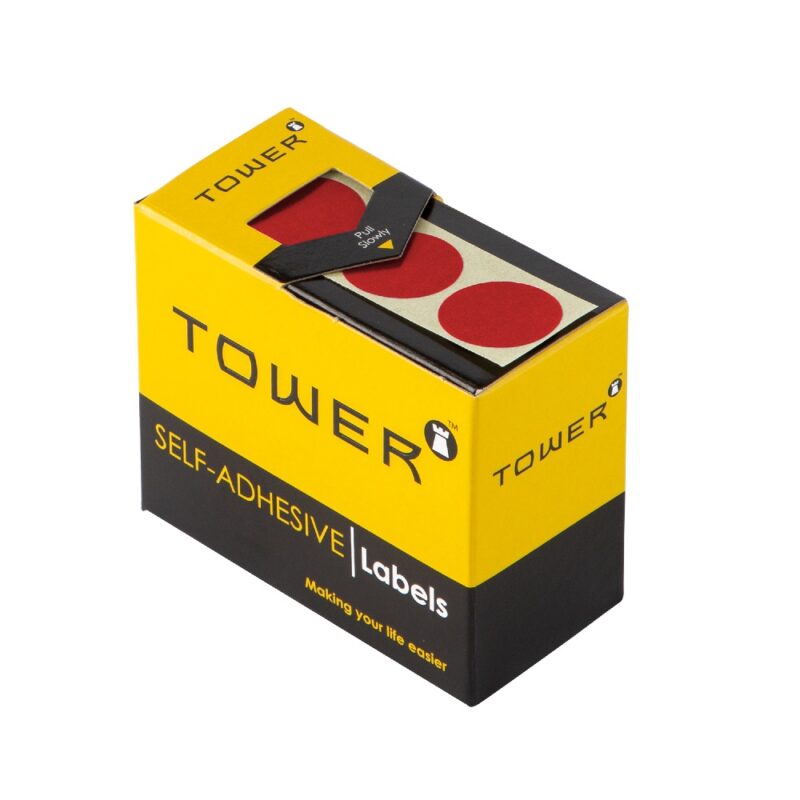 Tower C19 Colour Code Labels Red