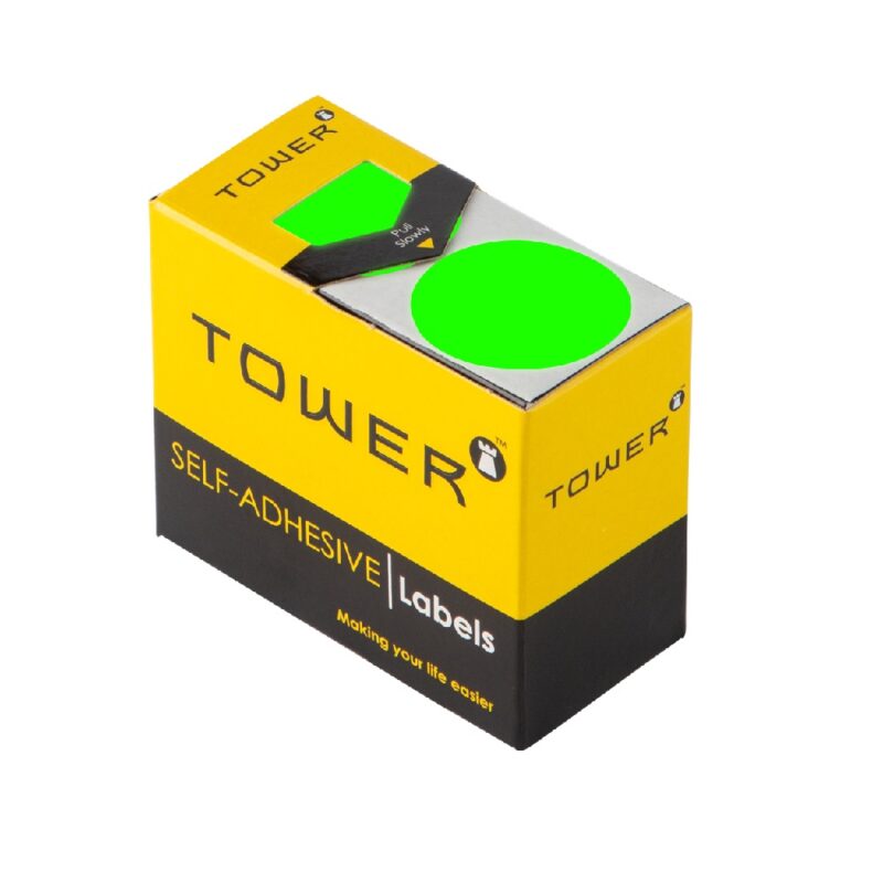 Tower C32 Colour Code Labels Neon Green