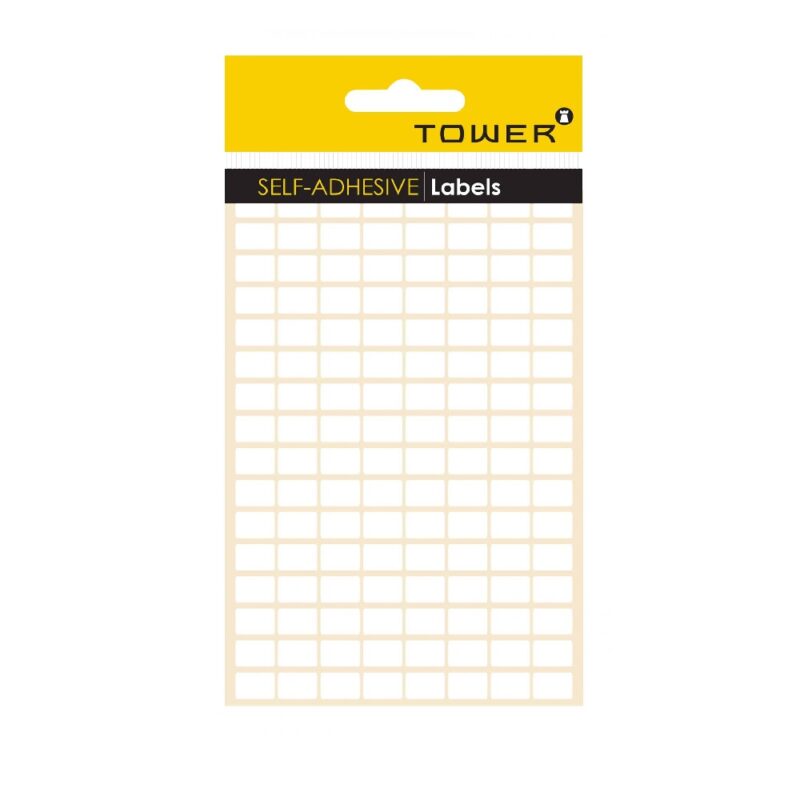 Tower White Sheet Labels - S812 (8x12mm)