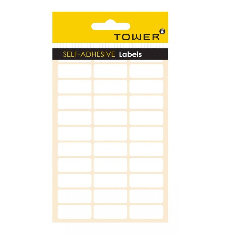 Tower White Sheet Labels - S3213 (32x13mm)