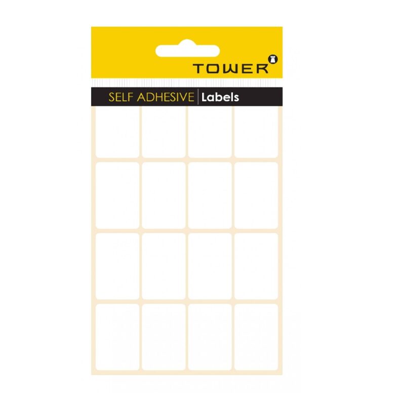 Tower White Sheet Labels - S2538 (25x38mm)