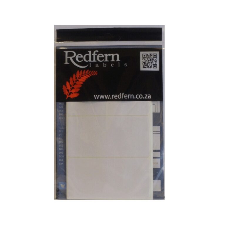 White Sheet Label 100X50