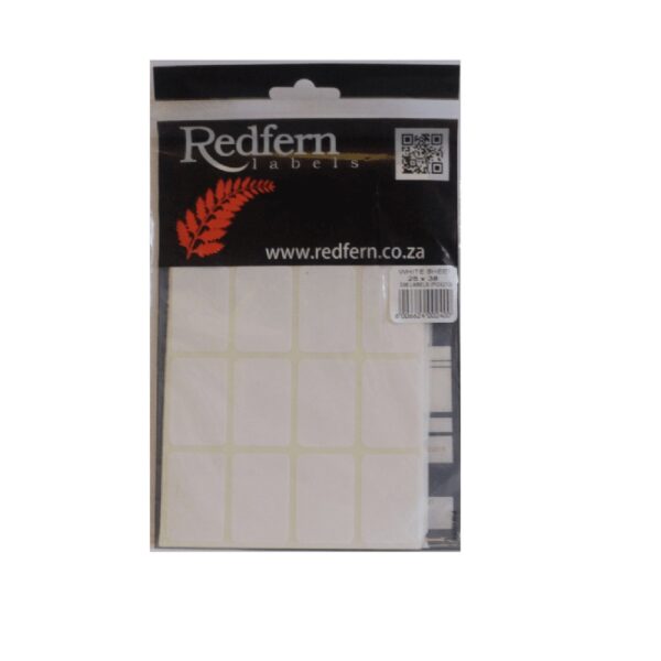 White Sheet Label 25X38