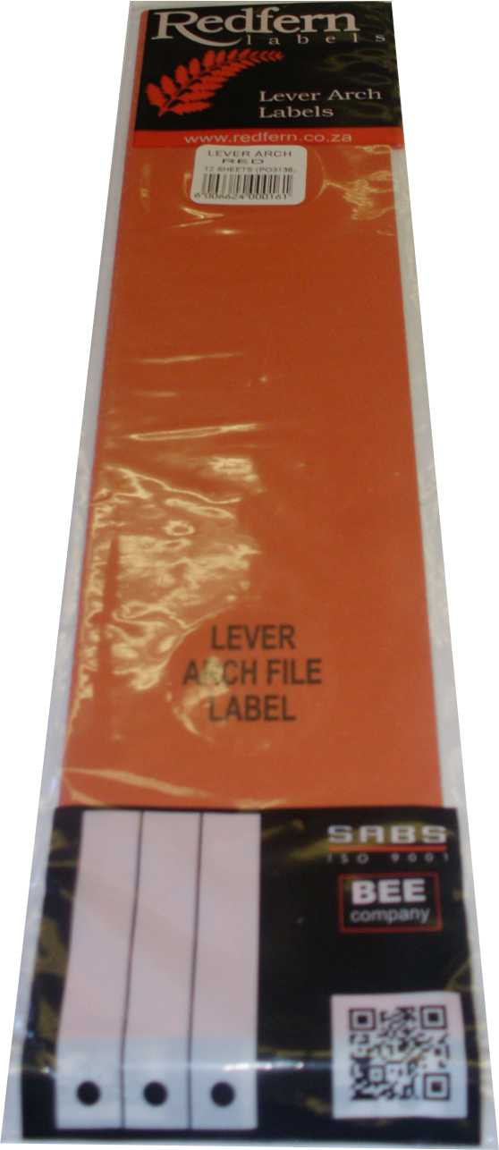 Lever Arch Flu Red (12)