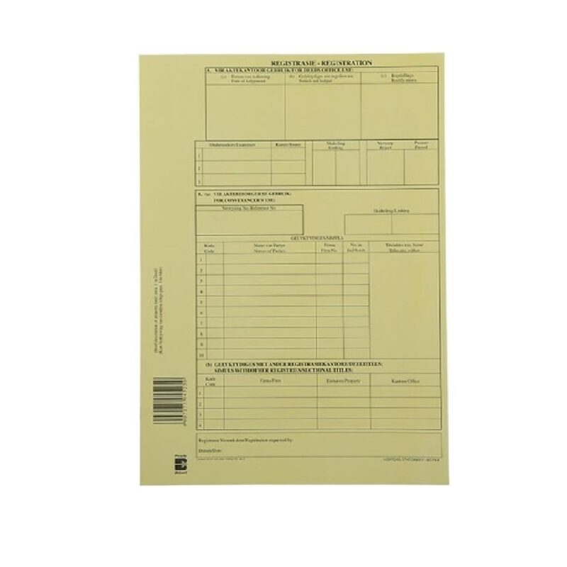 FILE BC - REG.COVER/CANCELLATION