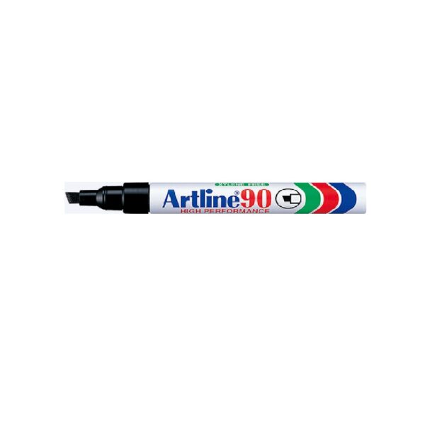 Artline Ek90 Black Permanent Marker  Chisel 2-5Mm
