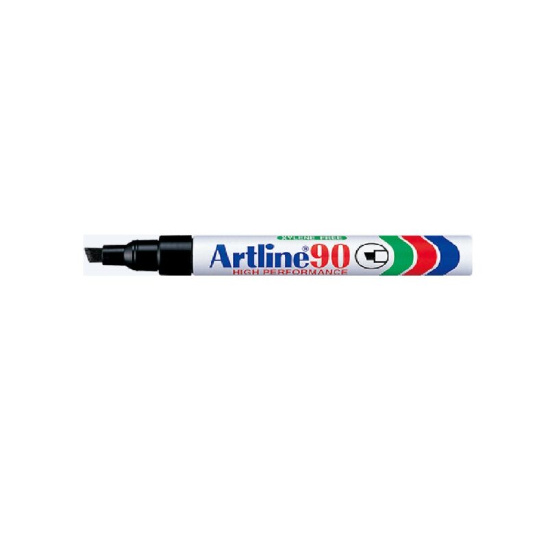 Artline Ek90 Black Permanent Marker  Chisel 2-5Mm