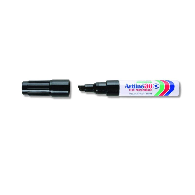 Ek30 Black Permanent Marker Chisel 2-5Mm
