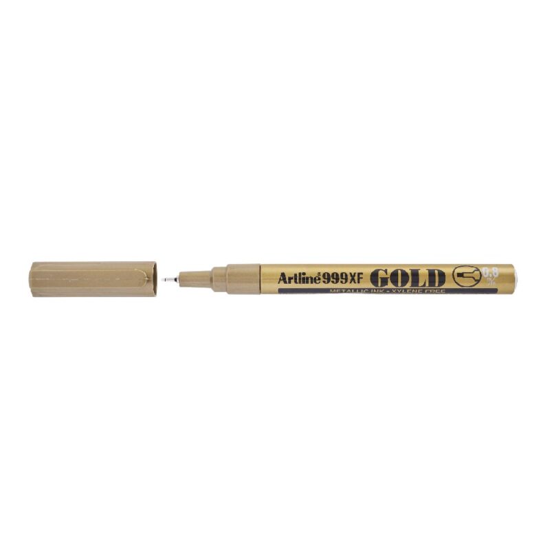 Ek999Xf Gold Metallic Marker X-Fine