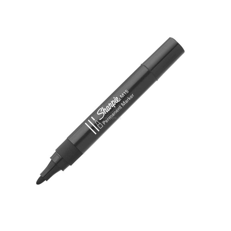 SHARPIE M15 Permanent Marker: Bullet Tip Black Each