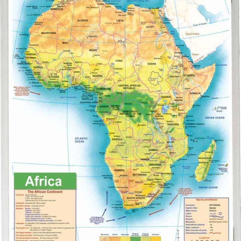 MAP - AFRICA GENERAL EDUCATIONAL 1500x1200mm
