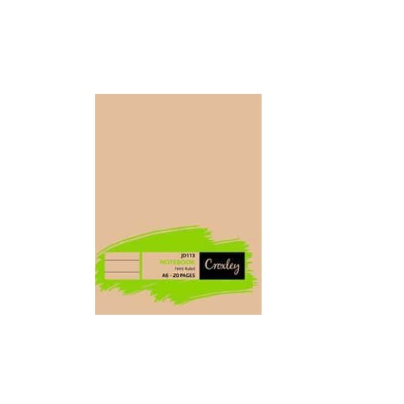 JD113 A6 20 Pg Feint Soft Cover Each