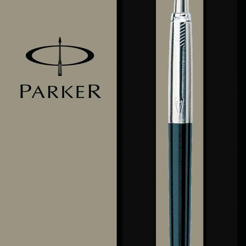 PARKER Jotter Ball Pen Medium Nib Black Ink Hangsell - Classic Black Ball Pen