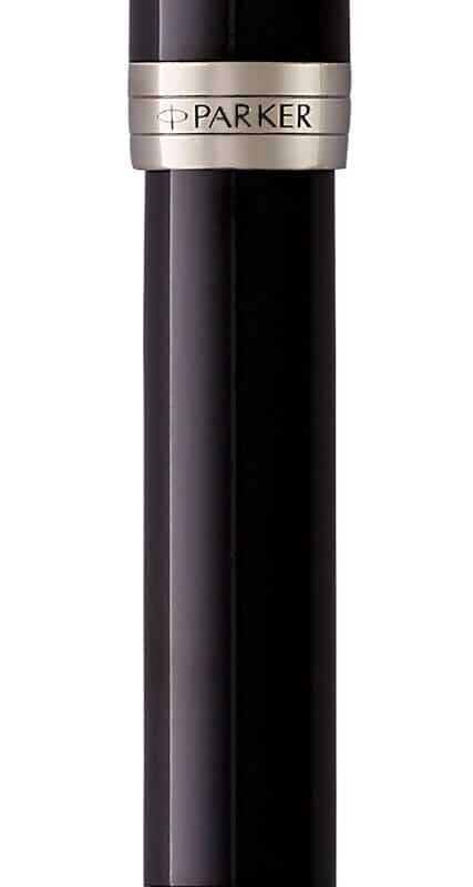 PARKER Sonnet Fountain Pen Medium NIb Black Ink - Black Chrome Trim