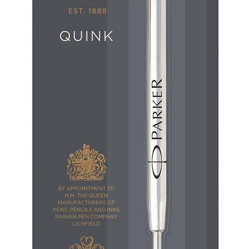 PARKER Quinkflow Ball Pen Gel Refill Medium Nib Box 12 - Black