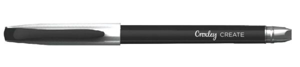 CROXLEY Create Oil Gel Pen Black (Pk 12) Oil Gel Black 0.7mm