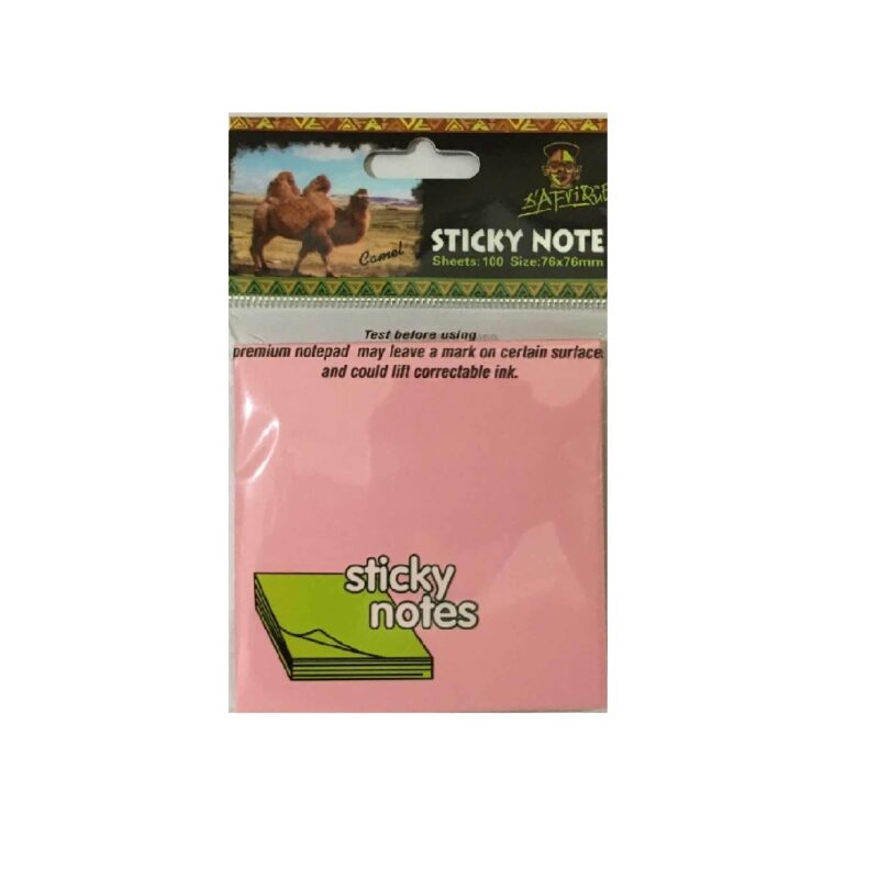 D'afrique Sticky Note 76x76 Pink