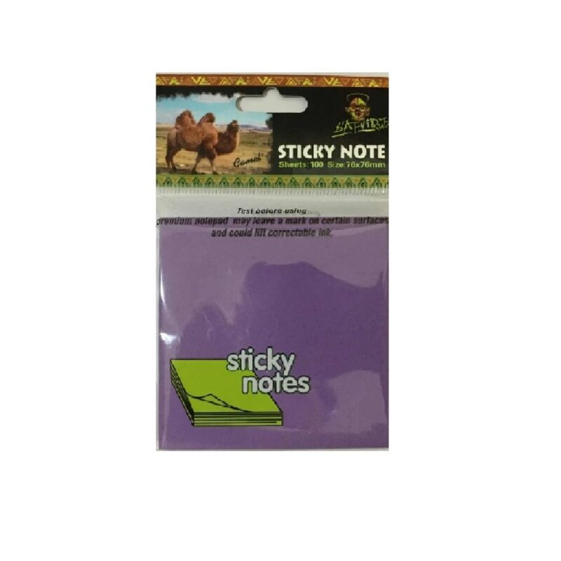 D'afrique Sticky Note 76x76 Purple