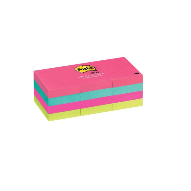 Post-It Adhesive Note Pad 653AN 34.9mm x 47.6mm Cape Town Colour Collection