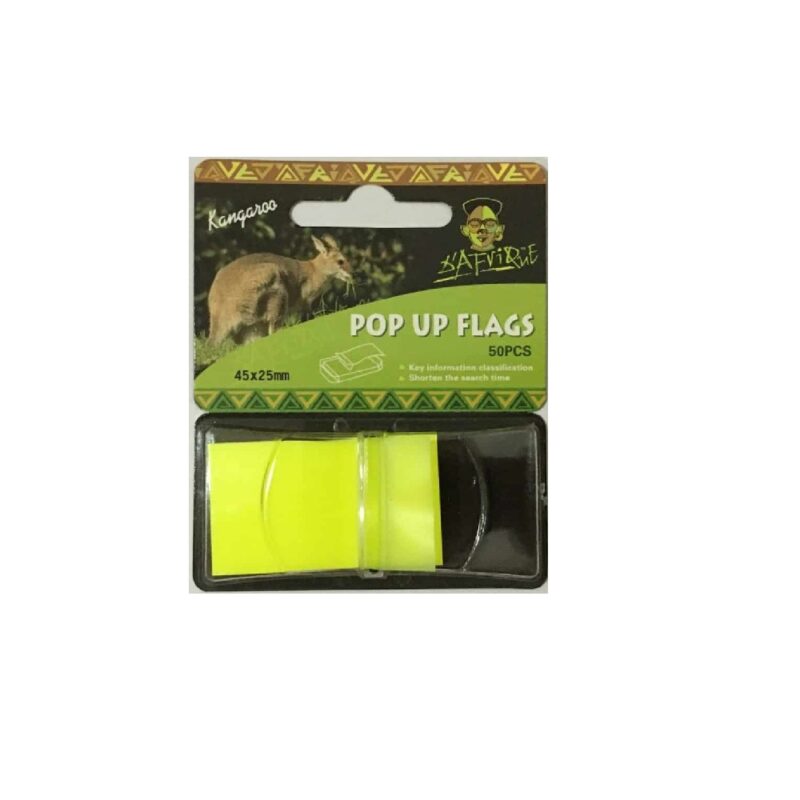 Pop Up Flags 45x25 (50) Yellow *Dafrique*