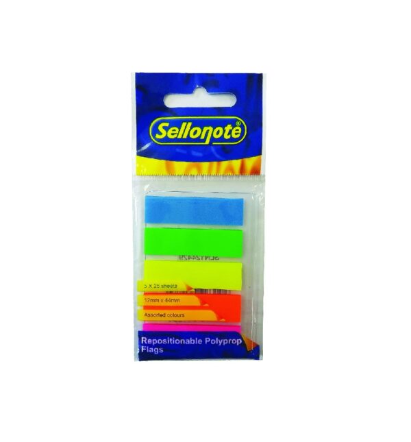 Sello-Flag PP Flags 12x44mm 5 Neon Colours(25 Sheets)