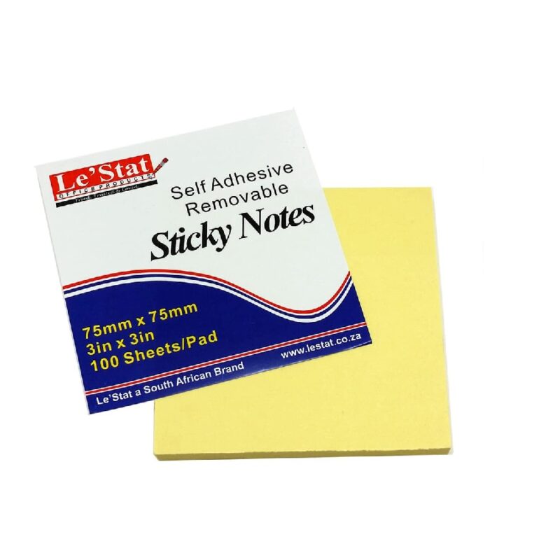 Le'stat Sticky Note Yell 75x75mm