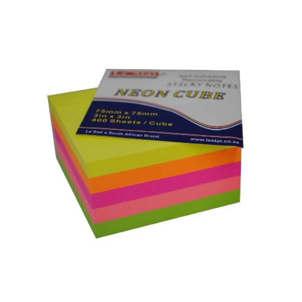 Le'stat Sticky Cube Neon 75x75mm