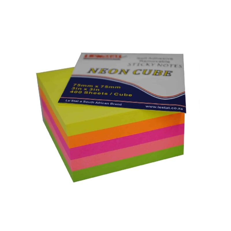 Le'stat Sticky Cube Neon 75x75mm