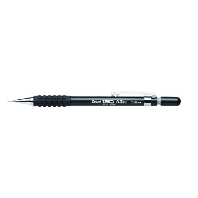 Pentel A315 0.5 Automatic Pencil 4mm Sleeve BLK