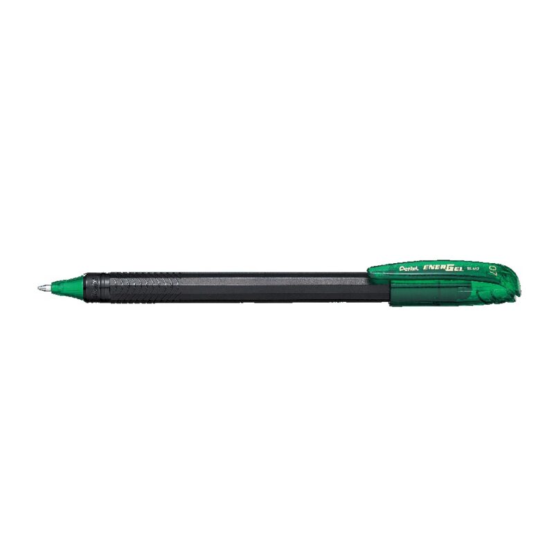 Pentel BL417 Energel Metal Roller Ball 0.7mm GREEN