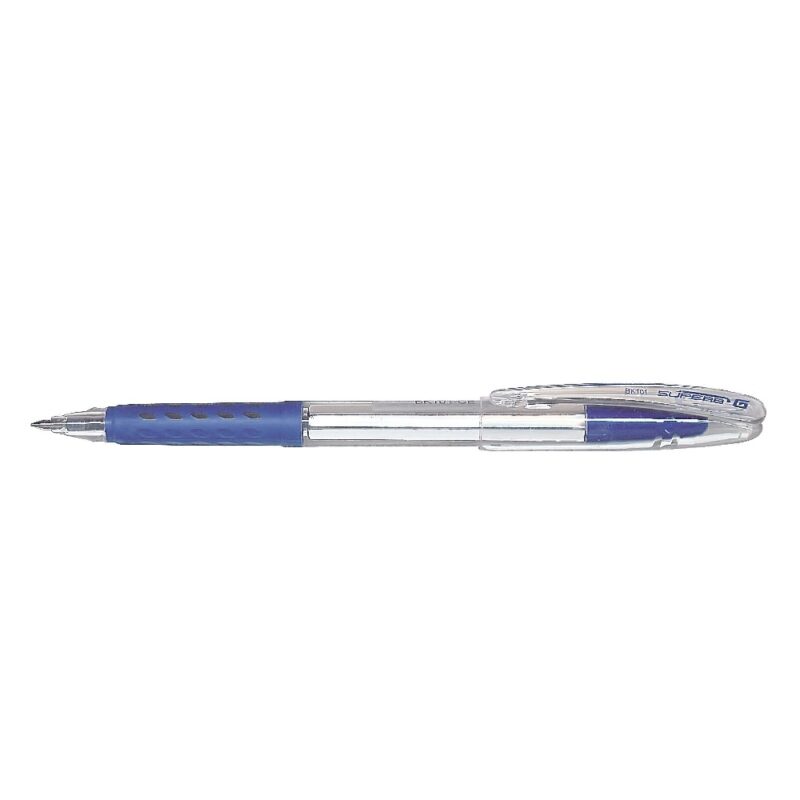 Pentel  Pen BK101 0.7mm Fine Ballpoint Rubber Grip BLUE