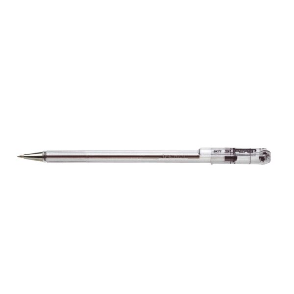 Pentel  Pen BK77 0.7mm Fine Ballpoint Crystal Barrel BLK