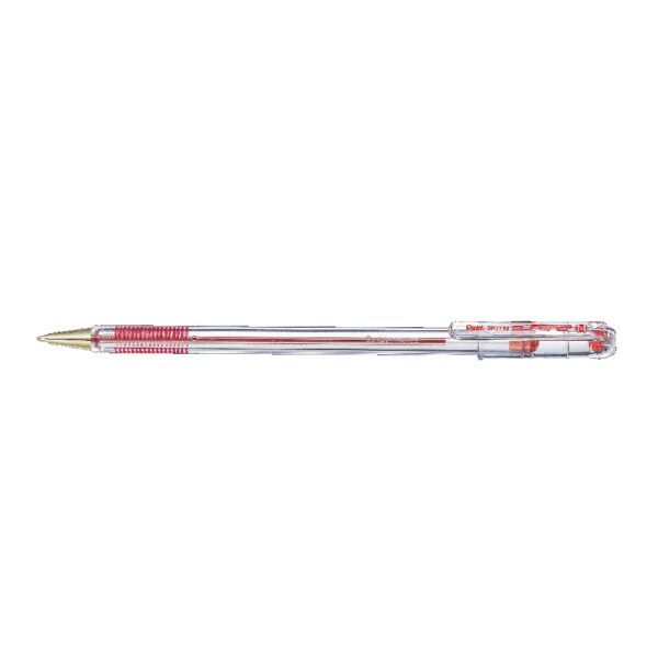 Pentel  Pen BK77 1.0mm Medium Ballpoint RED