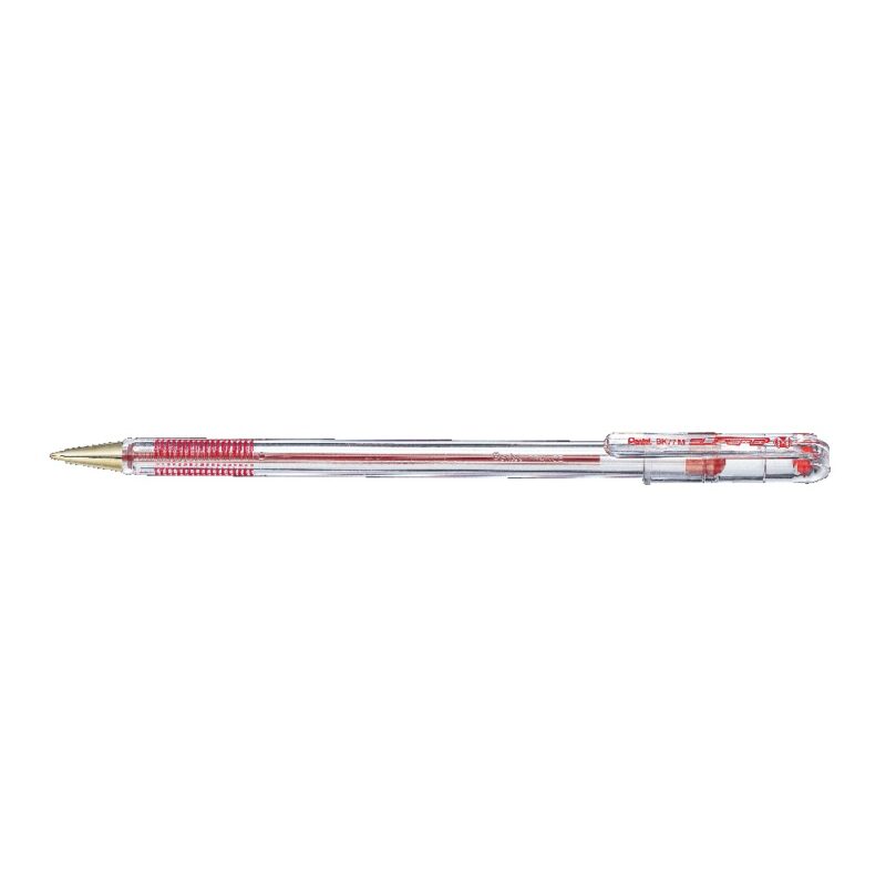 Pentel  Pen BK77 1.0mm Medium Ballpoint RED