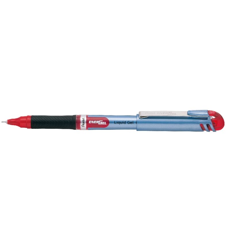 Pentel  Pen BLN15 0.7mm  Rubber Grip RED