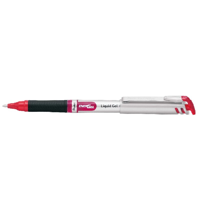 Pentel  Pen BLN17 0.7mm  Rubber Grip RED