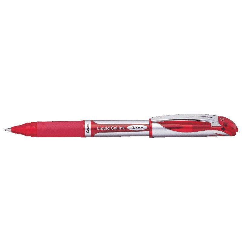 Pentel  Pen BL57 0.7mm  Rubber Grip RED
