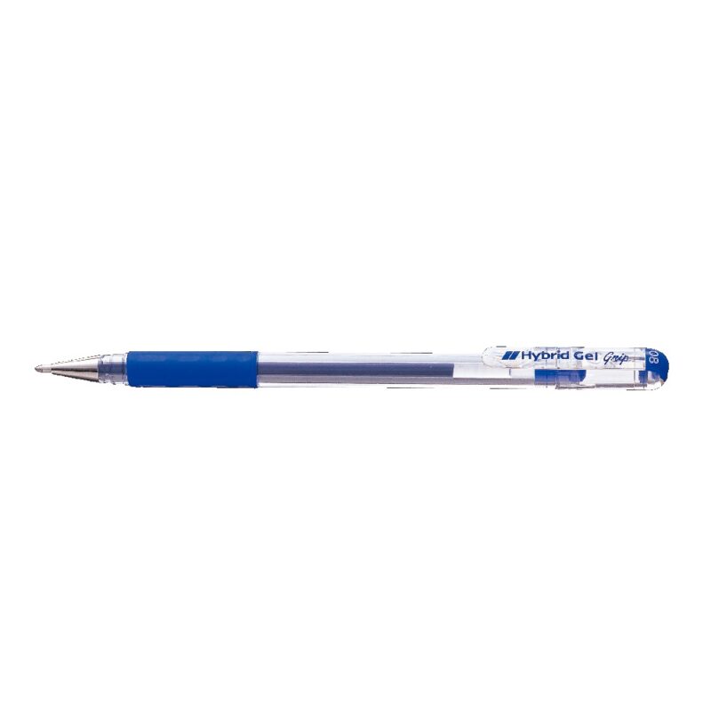 Pentel Pen K118 Hybrid Gel Grip 0.8mm Roller Pen Blue