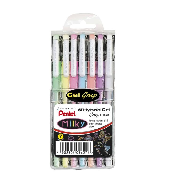 Pentel K118 0.8mm Roller Pen  SET7