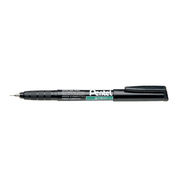Pentel  Marker NMS50 0.6mm Nib Super Fine Plastic Tip BLK